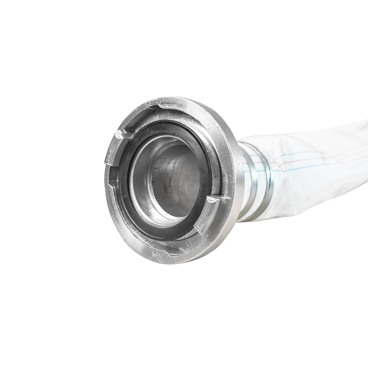 Furtun irigatii/pomp. premium din PVC 4 toli, lungime 30m cu racord aluminiu, max 10bar, panzat Breckner Germany